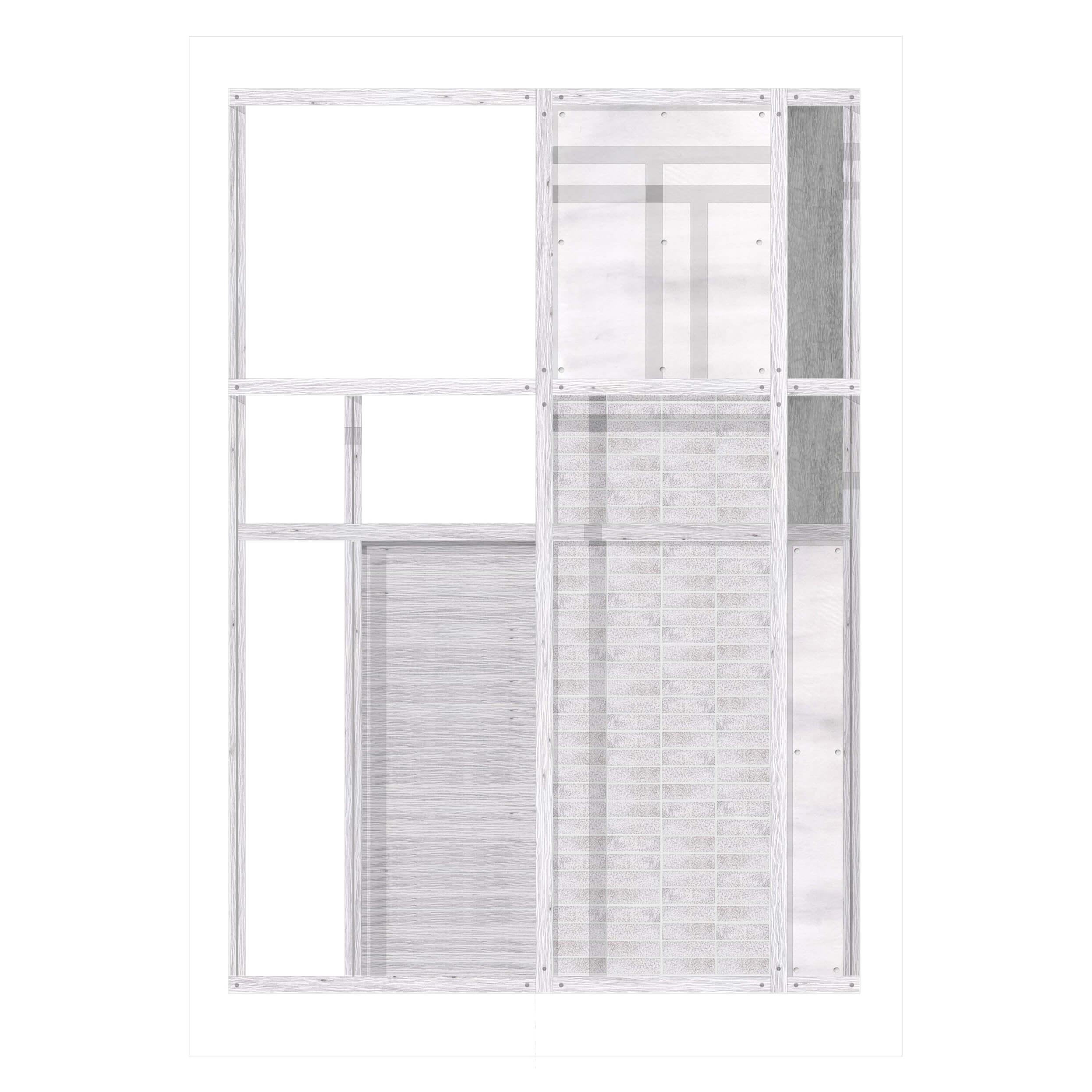 Steve Larkin Architects - Sounding-Boxes-01-Soundbox-1-5-Elevation-Brick-Timber-and-Concrete-A1