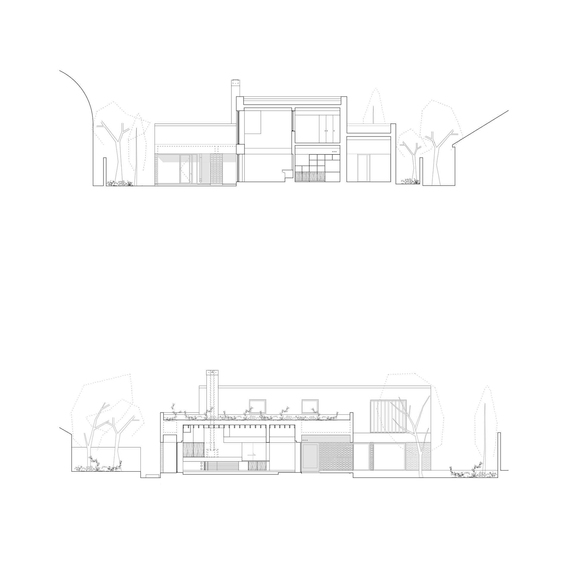 Steve Larkin Architects - Kimmage 4. Sections Combined