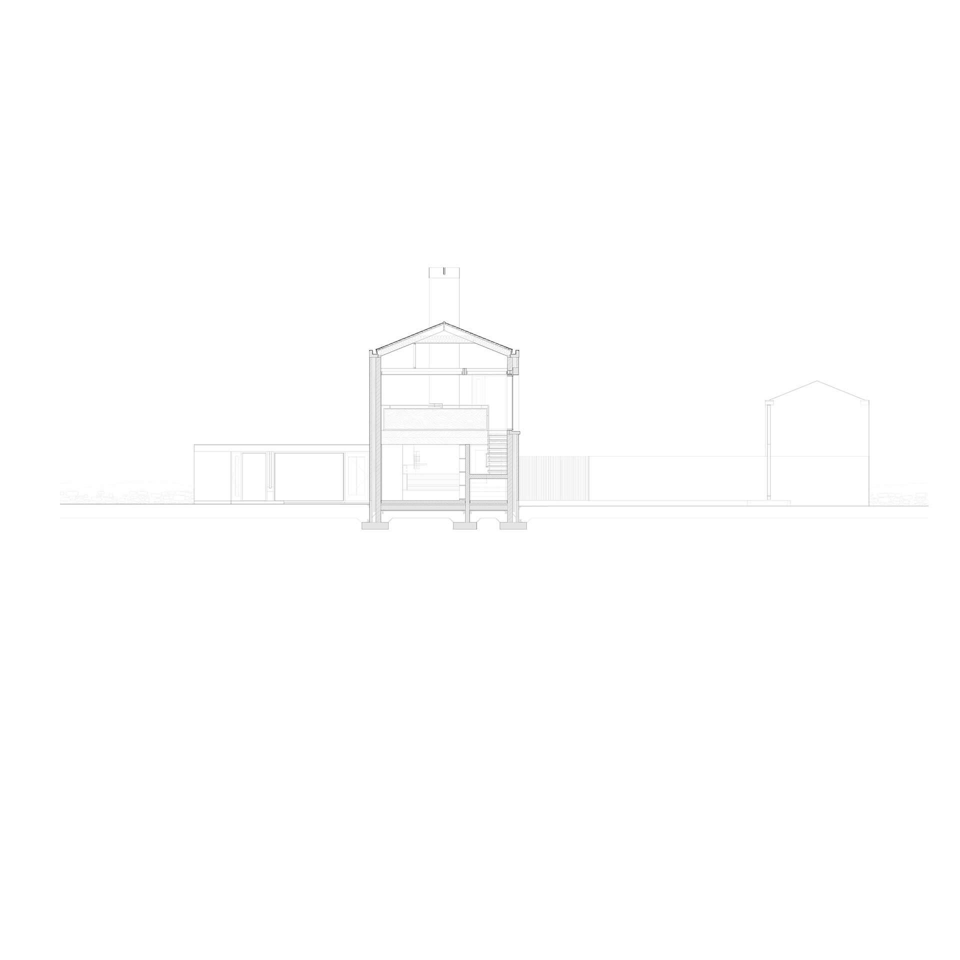 Steve Larkin Architects - Baile Eamoinn 05-Cross-Section