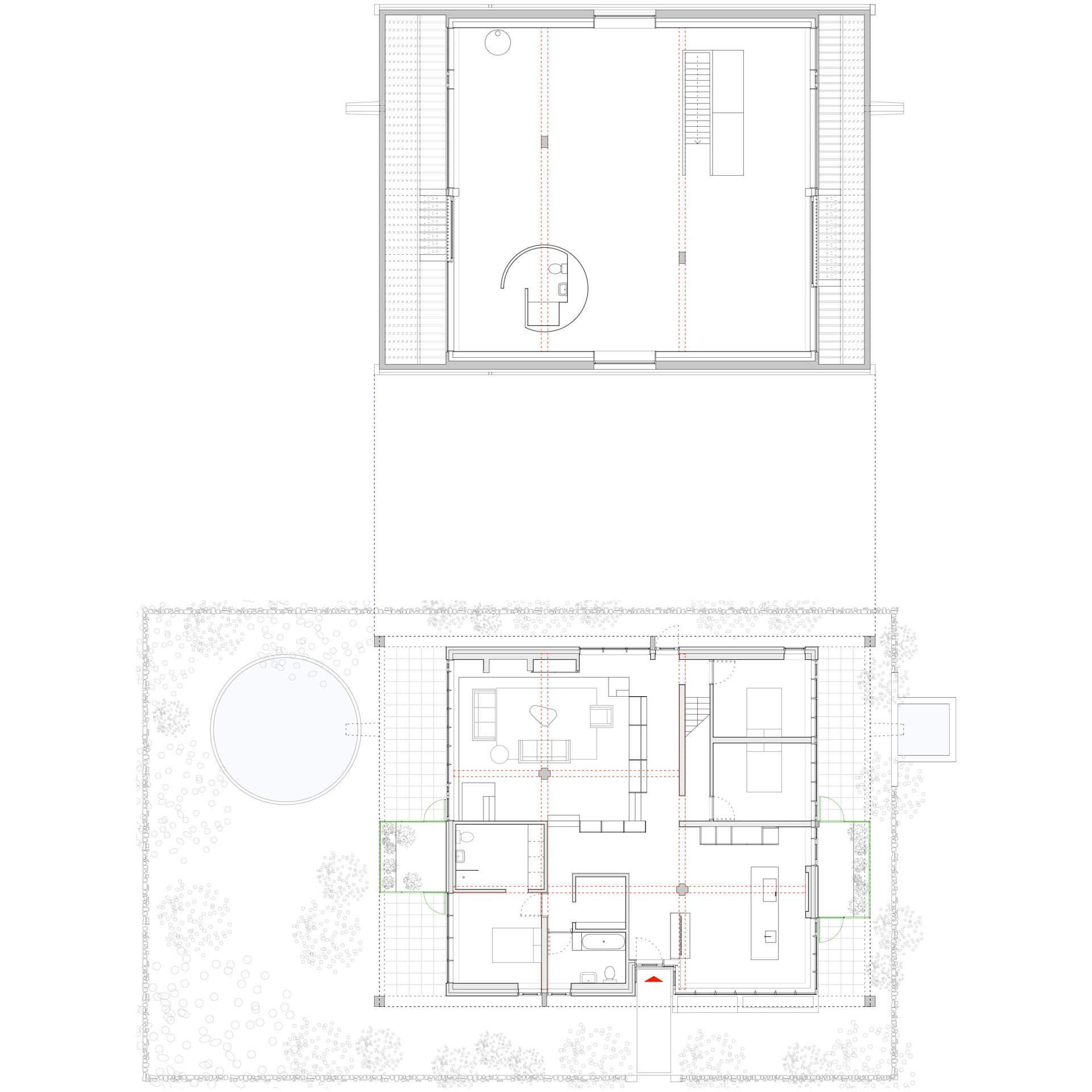 Steve Larkin Architects - Slyguff Plans Combined Scale 1_165 